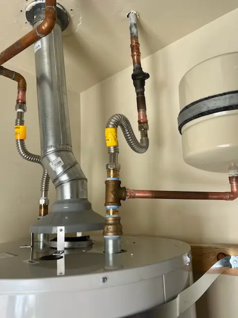 Water heater installation and plumbing repair in Rismiller